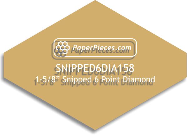 1-5/8" Snipped 6 Point Diamond
