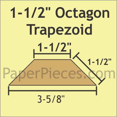 1-1/2" Octagon Trapezoids