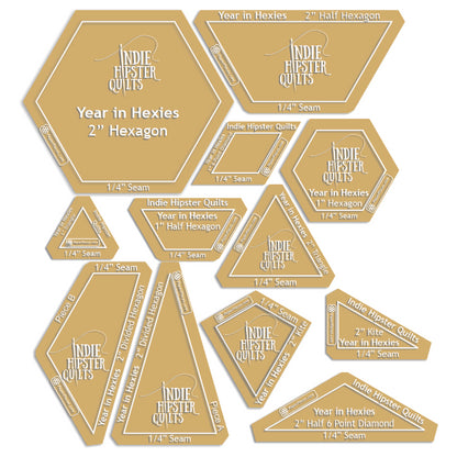 Year in Hexies by Liz Oner of Indie Hipster Quilts