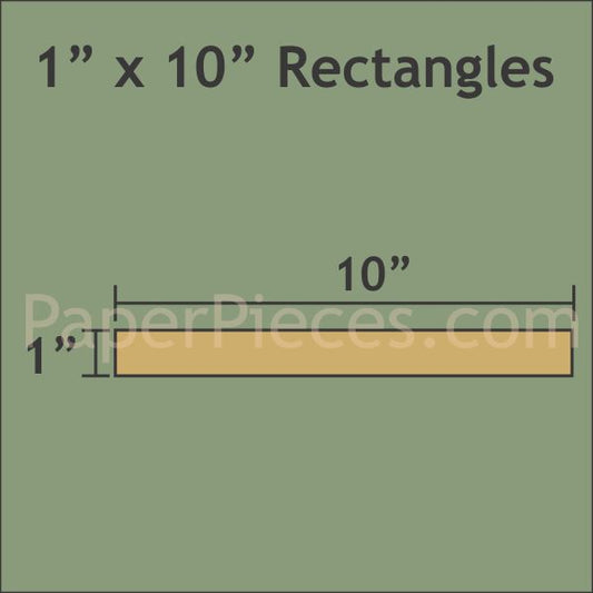 1" x 10" Rectangles