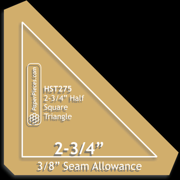 2-3/4" Half Square Triangles