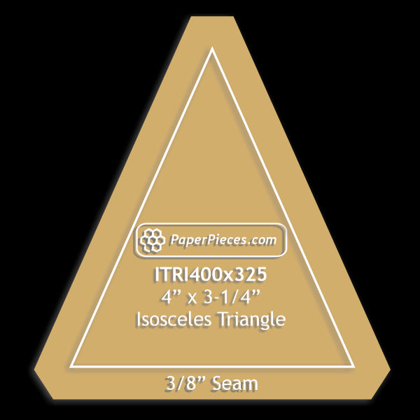 4" x 3-1/4" Isosceles Triangle