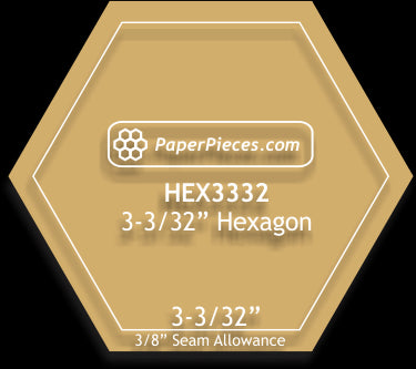 3-3/32" Hexagons