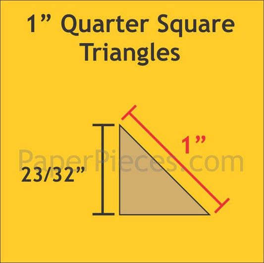1" Quarter Square Triangles