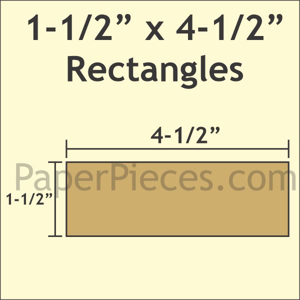 1-1/2" x 4-1/2" Rectangle
