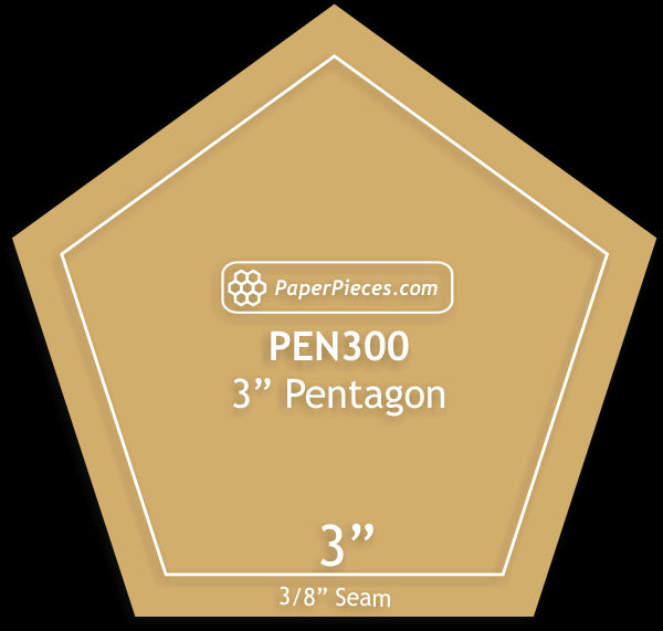 3" Pentagons