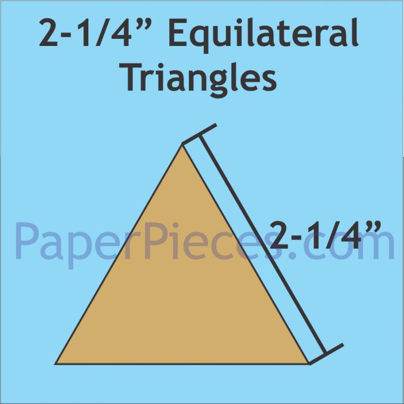 2-1/4" Equilateral Triangles