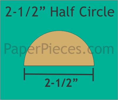 2-1/2" Half Circles