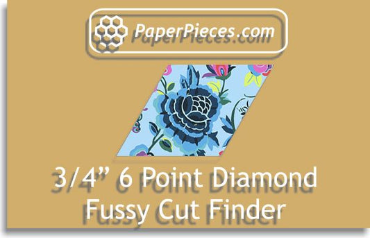 3/4" 6 Point Diamond Fussy Cut Finder