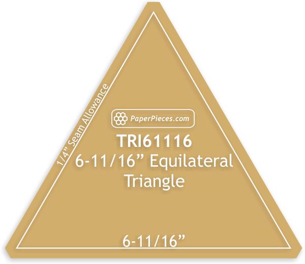 6-11/16" Equilateral Triangles