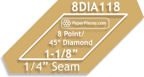 1-1/8" 8 Point-Diamonds