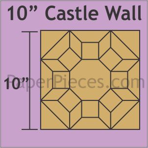 10" Castle Wall
