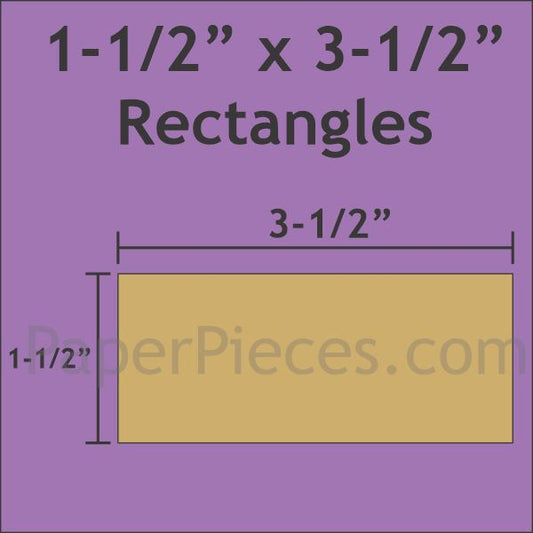 1-1/2" x 3-1/2" Rectangle