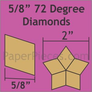5/8" 72 Degree Diamonds