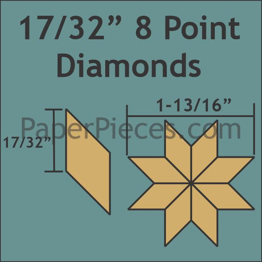 17/32" 8 Point Diamond