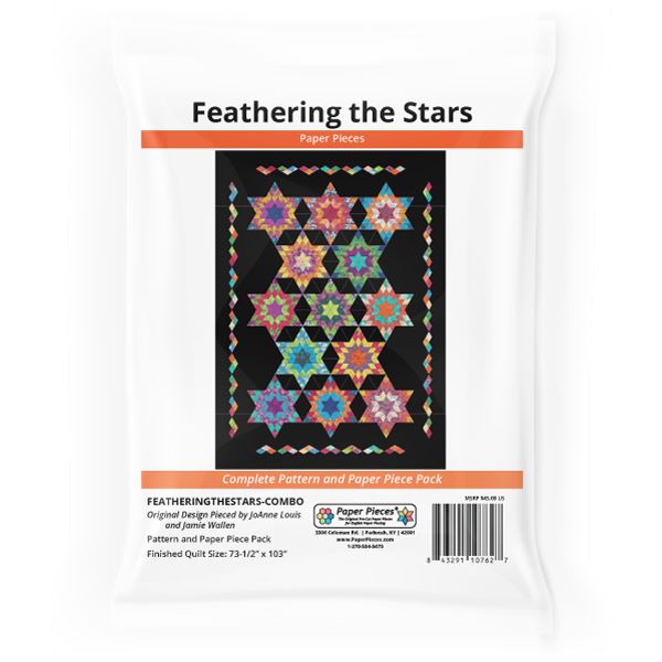 Feathering the Stars Pattern and Paper Piece Pack by Paper Pieces®