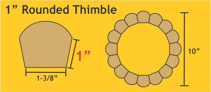 1" Rounded Thimble