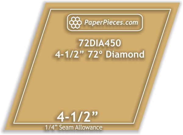 4-1/2" 72 Degree Diamonds