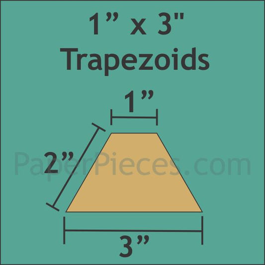 1" x 3" Trapezoids