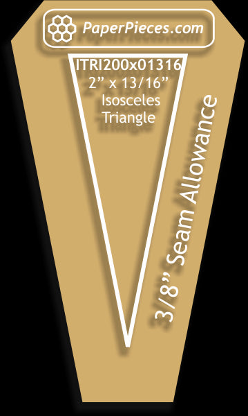 2" x 13/16" Isosceles Triangles