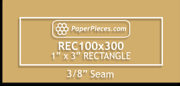 1" x 3" Rectangle