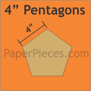 4" Pentagons