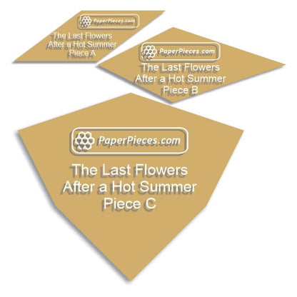 Last Flowers After a Hot Summer found in Millefiori Quilts 4 by Willyne Hammerstein