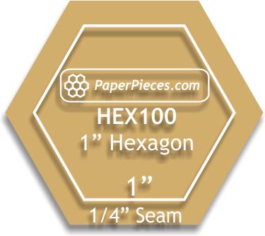 1" Hexagons