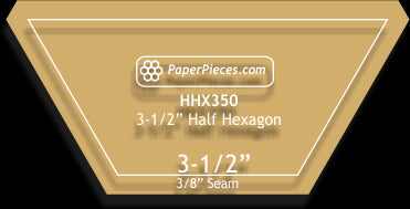 3-1/2" Half Hexagon