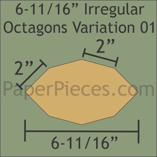 6-11/16" Irregular Octagon Variation 01