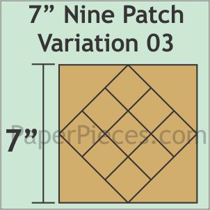 7" Nine Patch Variation 03
