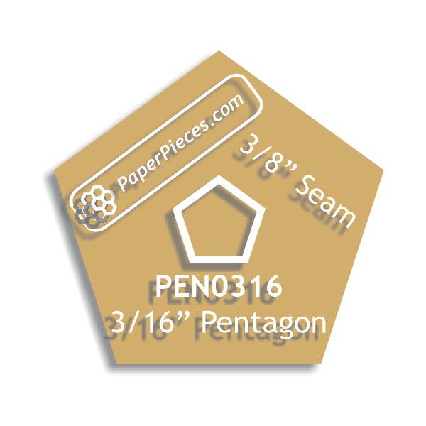 3/16" Pentagon