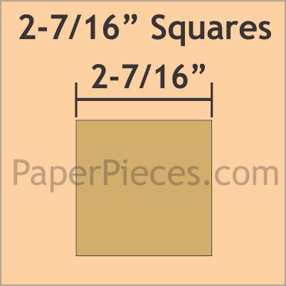 2-7/16" Squares