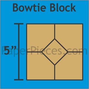 5" Bowtie Block