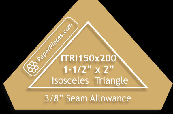 1-1/2" x 2" Isosceles Triangles