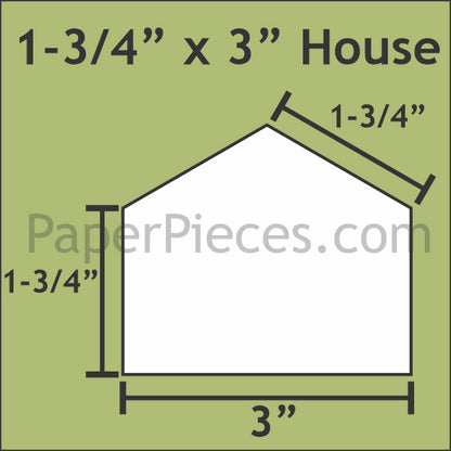 1-3/4" x 3" House