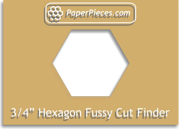 3/4" Hexagon Fussy Cut Finder
