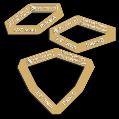 Last Flowers After a Hot Summer found in Millefiori Quilts 4 by Willyne Hammerstein